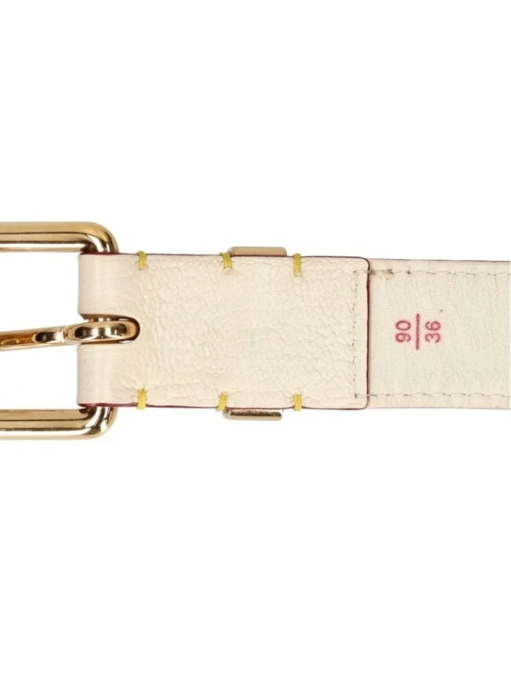 Louis Vuitton Ceinture Suhali LV Logo Studded Leather Belt 90